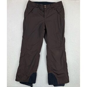 Columbia Titanium Omni-Tech Snow Pants Womens XL Brown Insulated Waterproof Ski